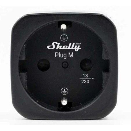 Shelly Plug M Gen3 nutipesa 13A WiFi BT Matter