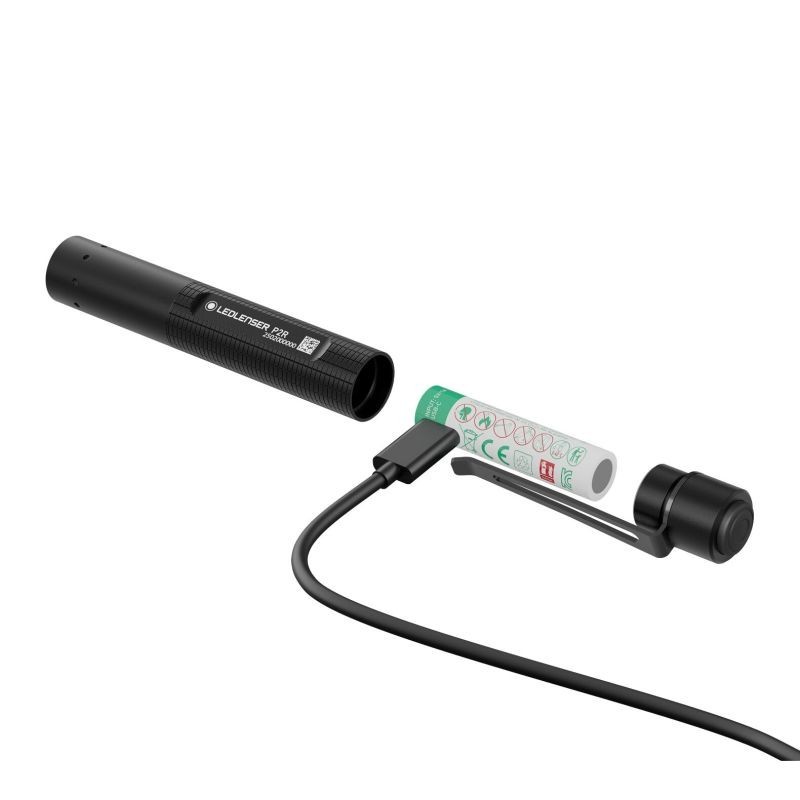 P2R flashlight 200lm 90m rechargable