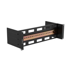 3U 19" paneel DIN-latiga