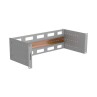 3U 19" paneel DIN-latiga
