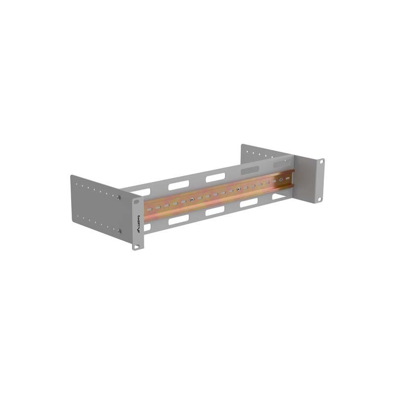 2U 19" paneel DIN-latiga