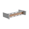 2U 19" paneel DIN-latiga