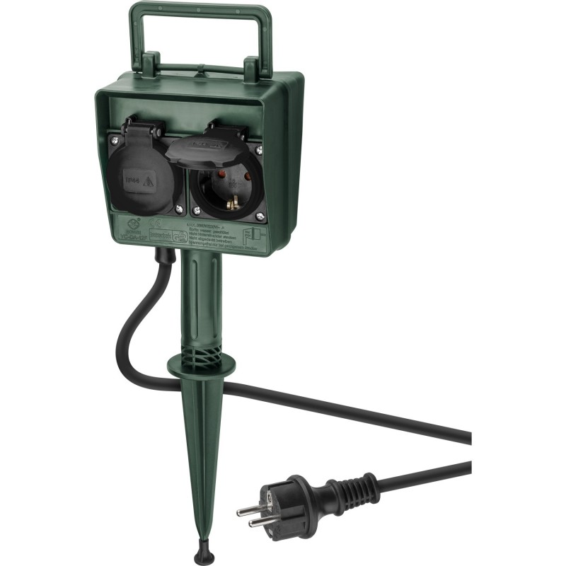 Pistikupesa 4-ne vaiaga IP44 2m 3x1,5