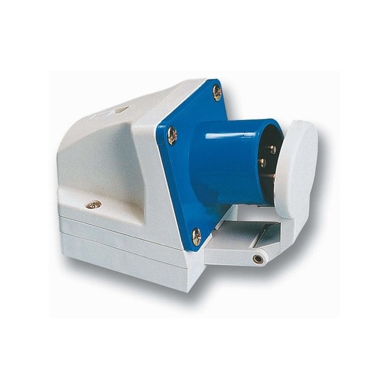 Seinapistik 1F 16A IP44 klapiga 513-6d