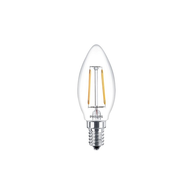 CLA LEDCandle 2-25W B35 CL E14 klaar