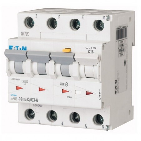 mRB6 4P type-A RCD with overcurrent protection