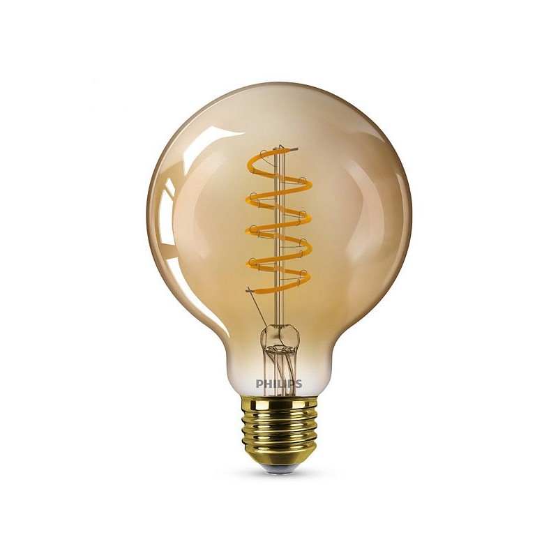 LED classic G93 E27 GOLD Spiraal Dim