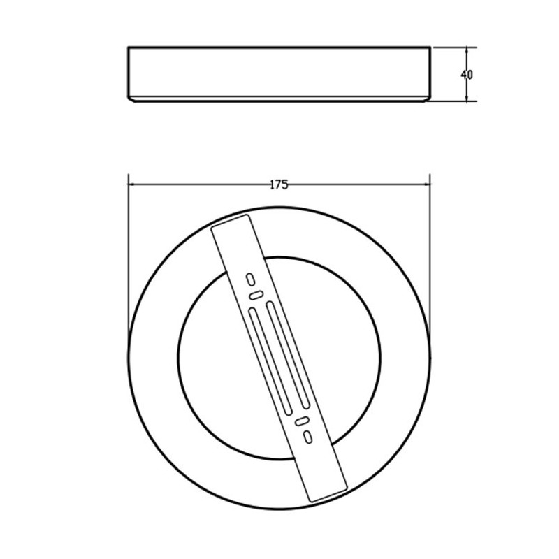 DN065C D175 downlight IP20