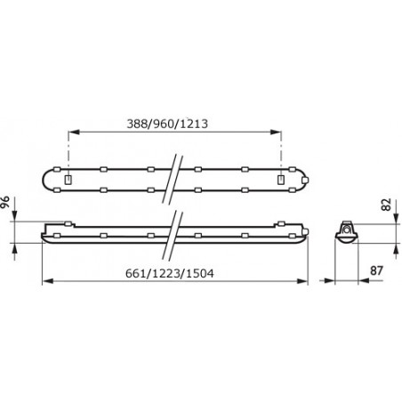 WT120C G2 LED IP65 4000lm 28,6W IP65 tööstusvalgusti