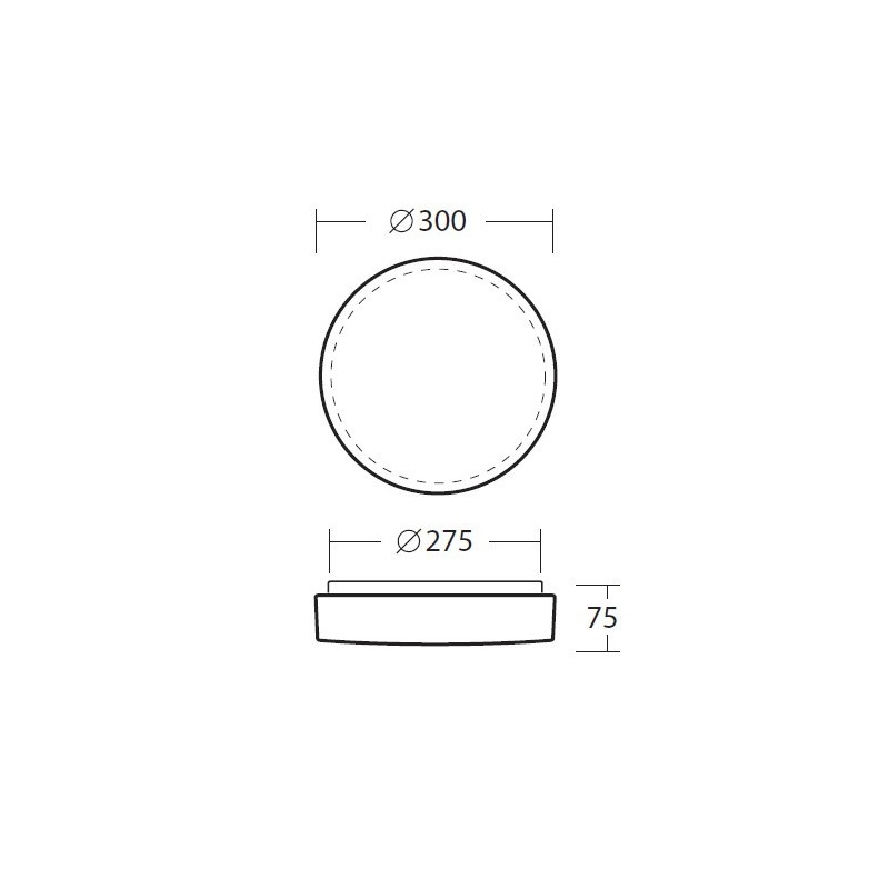 Delia 1 plafoon 300mm