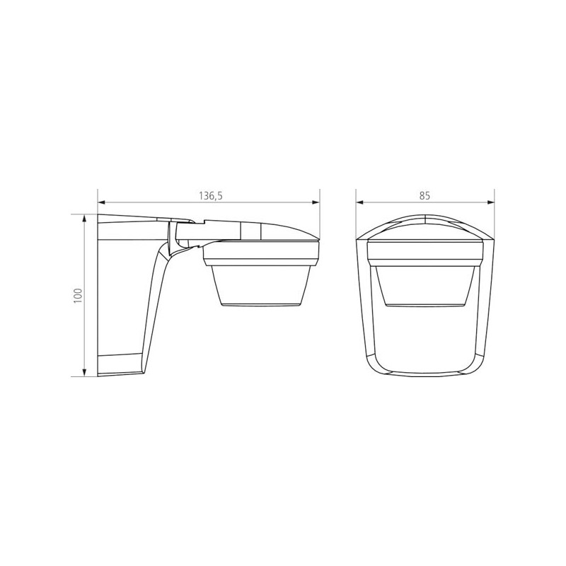 theLuxa S360 Motion detector 360º 2300W IP55