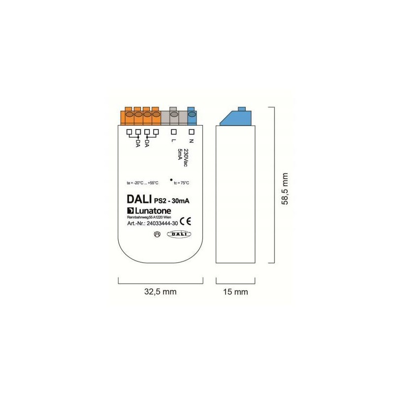 DALI PS2 80mA toiteplokk