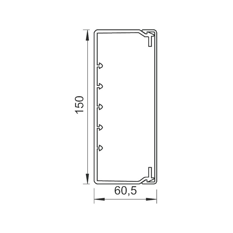 WDK 60150 60x150mm kaablikarbik