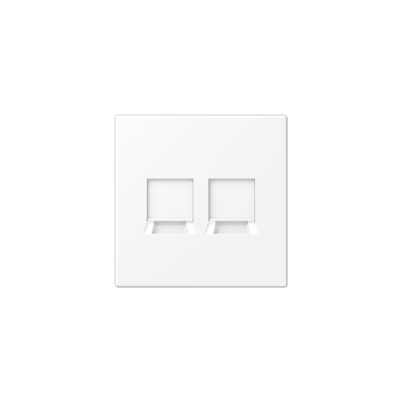 LS990 matt snow white 2x Keystone center plate