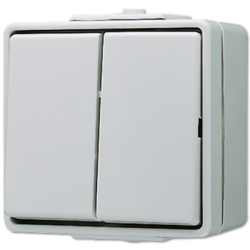 WG 600 2-gang switch IP44