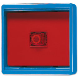 WG 600 1-gang rocker with glass plate IP44