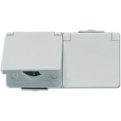 WG 600 2-gang SCHUKO® socket IP44