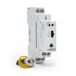 Hämaralüliti DIN-latile 230VAC 1-100lux viide 0...2min andur süv.