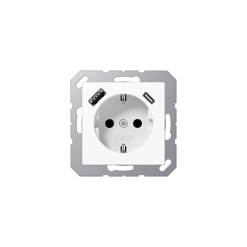 A seeria pistikupesa USB A+C Valge