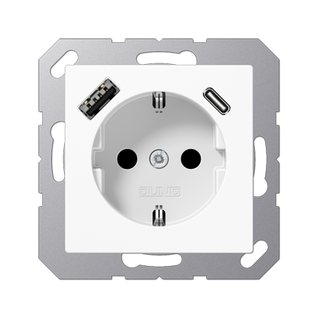 A Series outlet USB A+C White