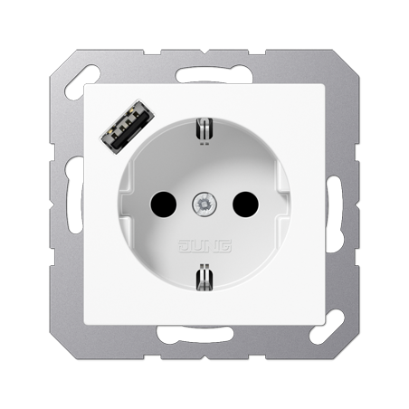 A Series outlet white USB A