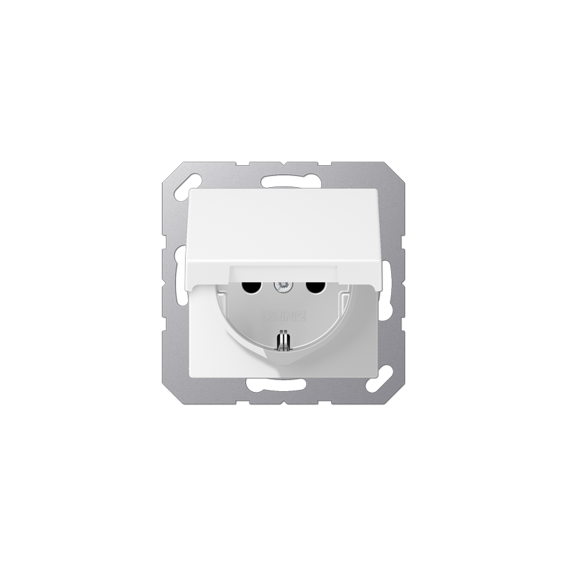 A seeria matt valge kaanega pistikupesa