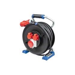 Kaablitrummel 30m H07RN 5x2,5 5x16a + 2xSCHUKO IP44
