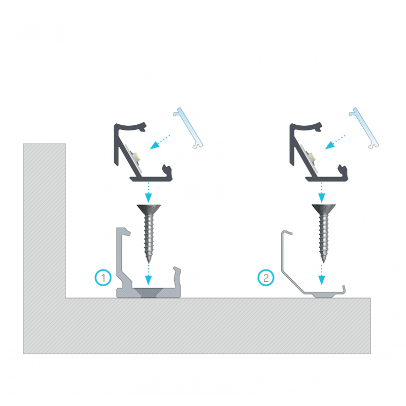 Profile H nurgaprofiil 30/60deg