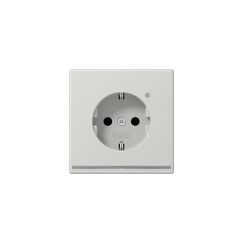 LS990 schuko socket pilot light + sensor lightgray
