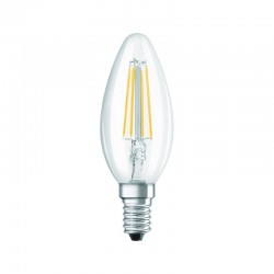 LED STAR CLAS FIL B35 candle clear E14