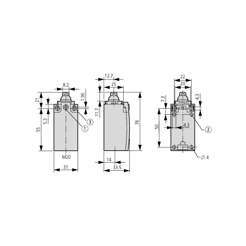 LSM teekonnalülitid IP66