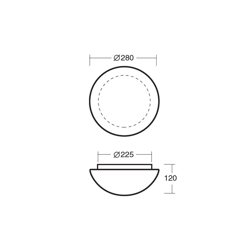 Aura 2 plafoon 280mm