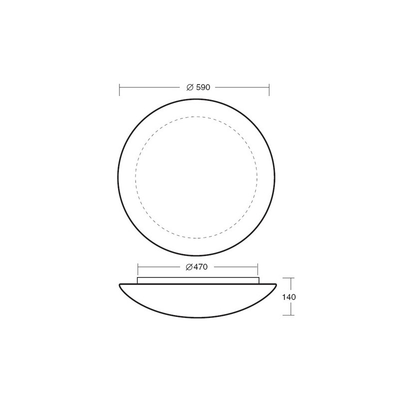 Aura 9 plafoon 590mm