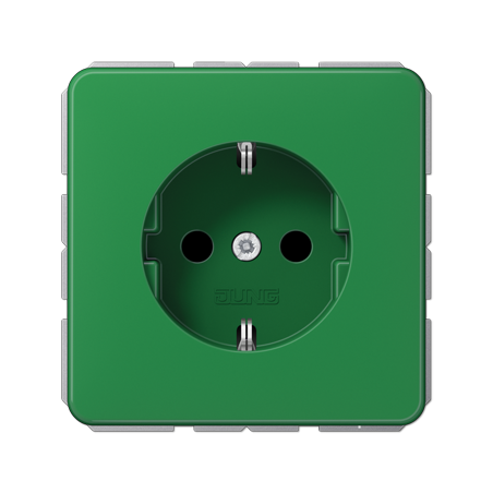 CD500 Schuko socket green