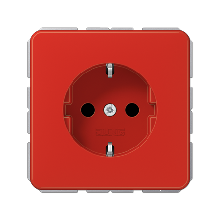 CD500 Schuko socket red