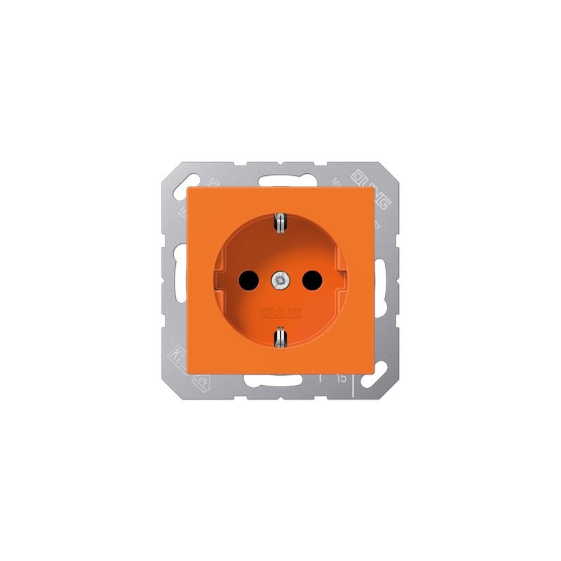 A series schuko socket orange