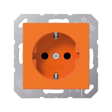 A series schuko socket orange
