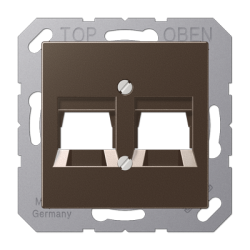 A1569-2WE 2x Keystone centre plate mocha