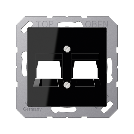A1569-2WE 2x Keystone centre plate black