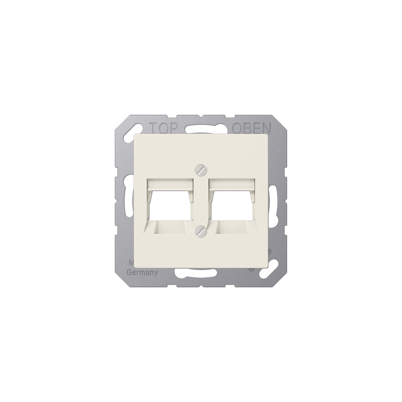 A1569-2WE 2x Keystone centre plate ivory