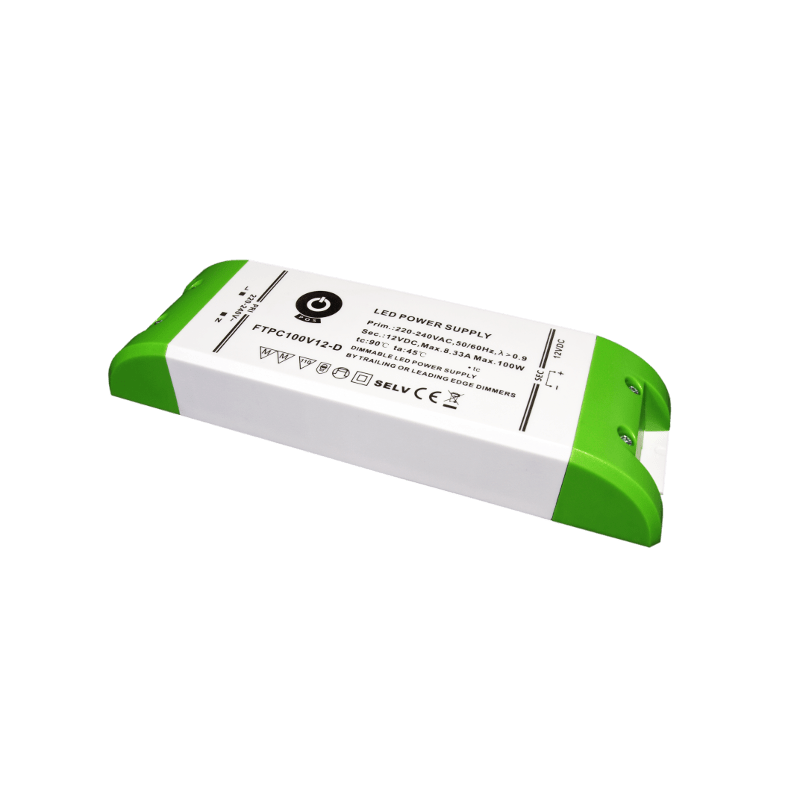 FTPC100V-D 100W Triac dimmable 12V / 24V DC