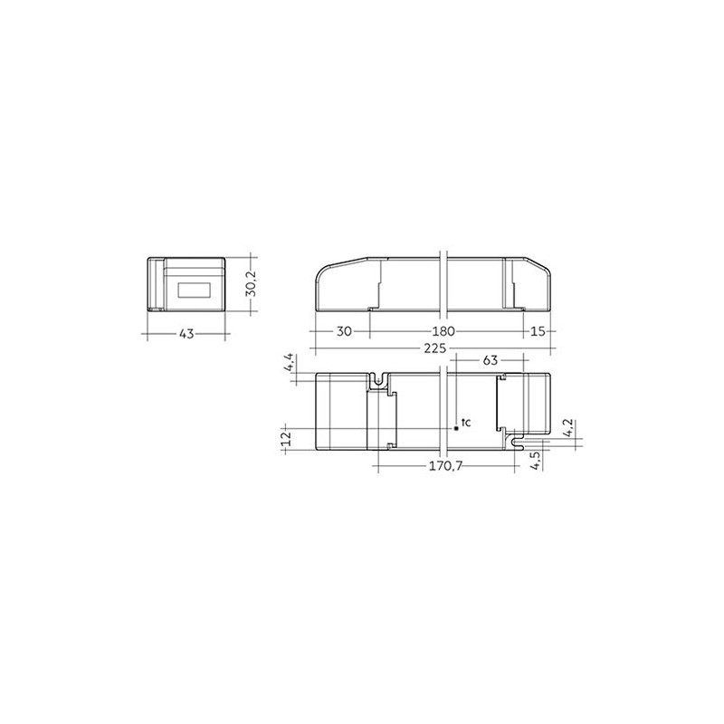 Driver LC 60W 24V bDW SC PRE2 Casambi / Bluetooth