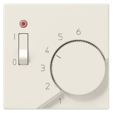 ATR231PL room thermostat cover with switch ivory