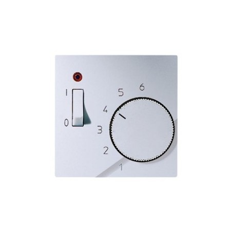 ATR231PL room thermostat cover with switch Alu