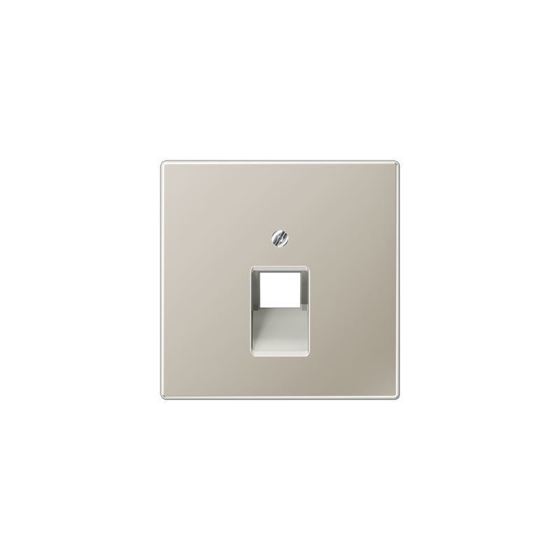 ES2969-1UA Centre plate 1-gang modular jack sockets Stainless steel