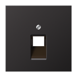 AL2969-1UA D Centre plate 1-gang modular jack sockets Dark