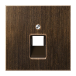 ME2969-1UA AT Centre plate 1-gang modular jack sockets Antique brass
