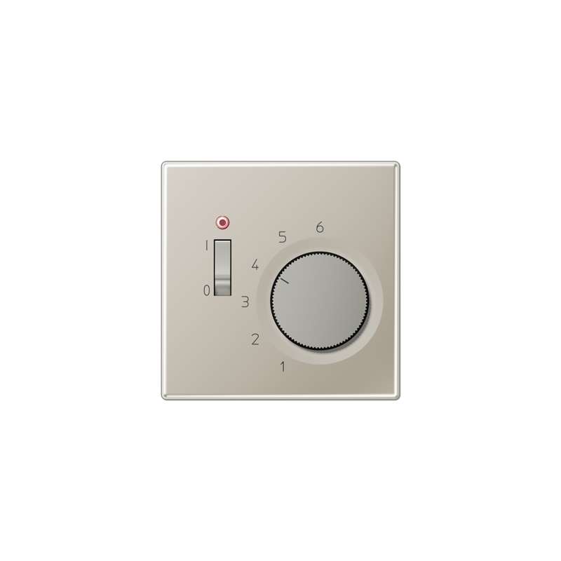 ESTR231PL room thermostat cover with switch Stainless steel
