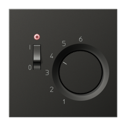 ALTR231PL AN room thermostat cover with switch Anthracite