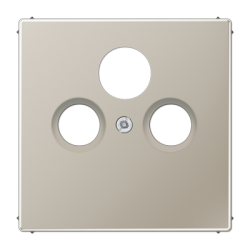 ES 2990 SAT centre plate for SAT-TV-FM Stainless steel